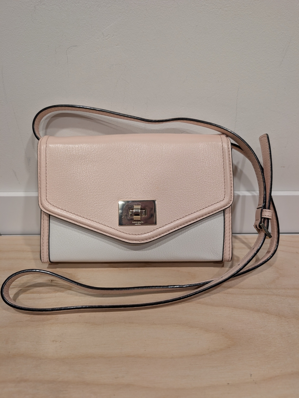 Kate Spade Nikki Walter Place Crossbody Bag - Soft Rose & White